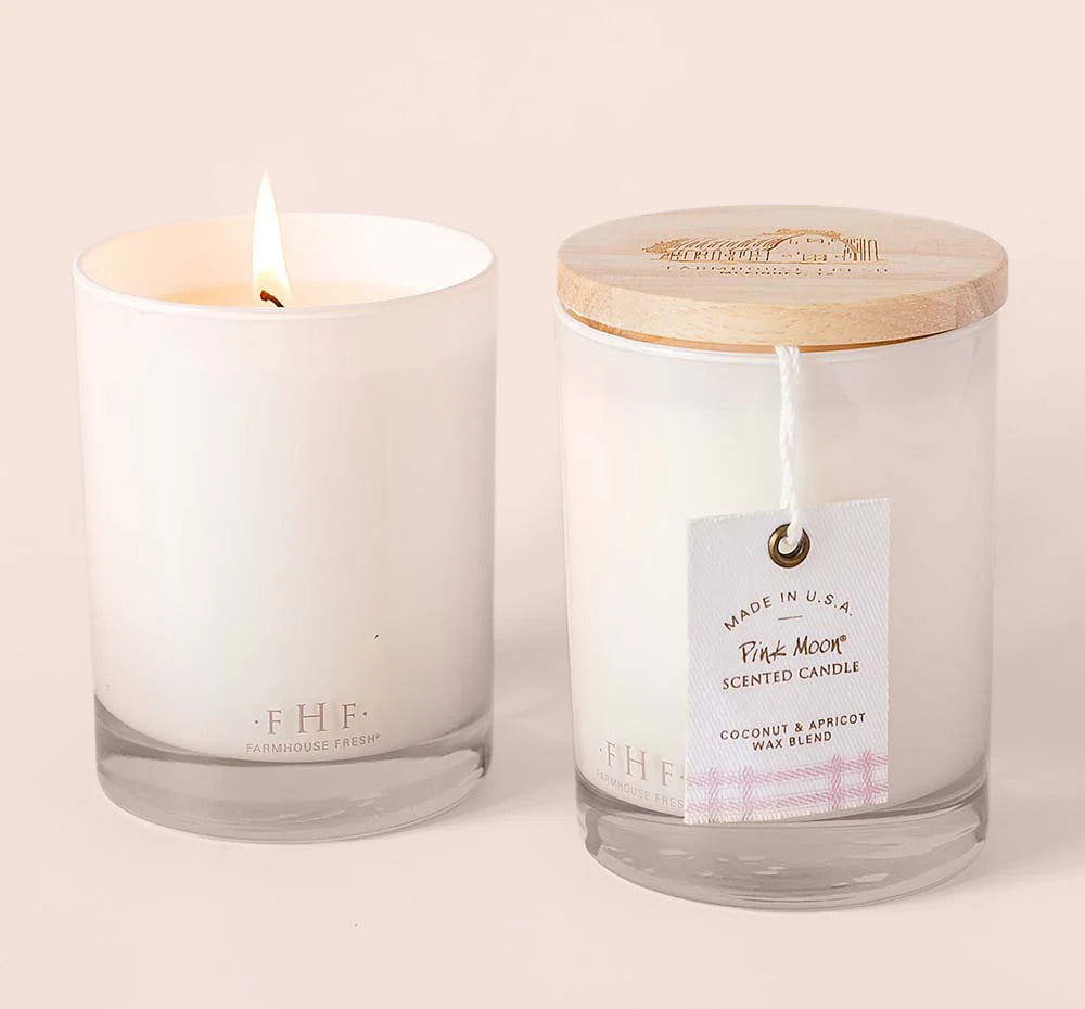 Farmhouse Fresh Pink Moon® Candle with wood lid 11 oz