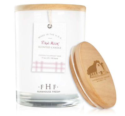 Farmhouse Fresh Pink Moon® Candle with wood lid 11 oz