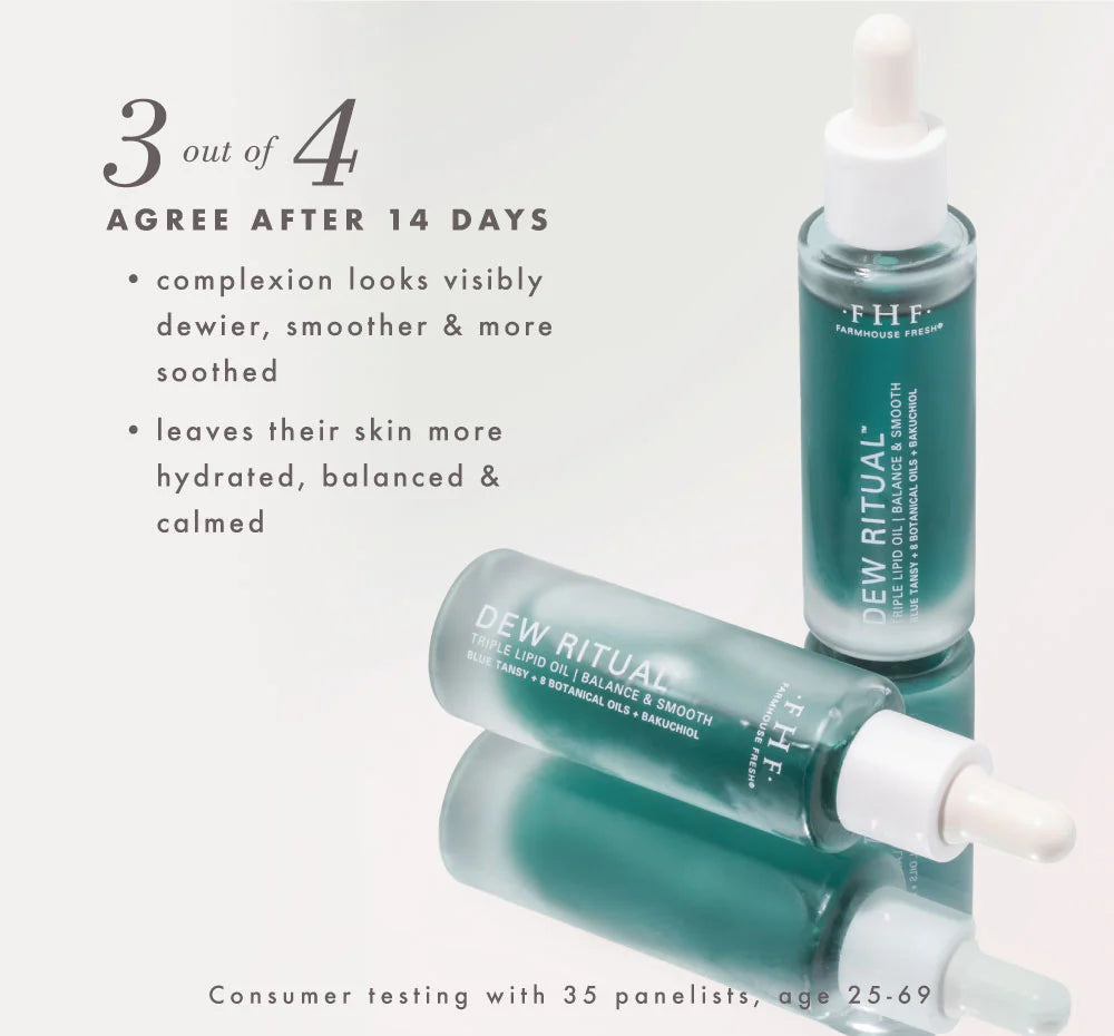 Farmhouse Fresh Dew Ritual® Triple Lipid Facial Oil 1 oz