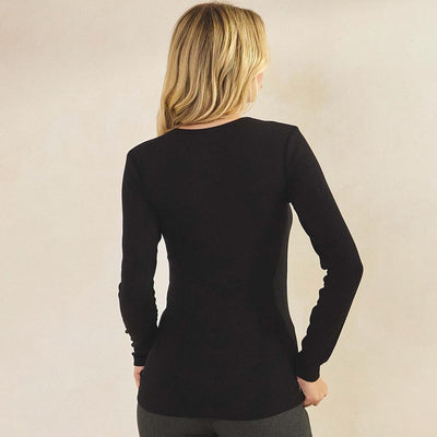 Pure Comfort Ribbed Long Sleeve Top