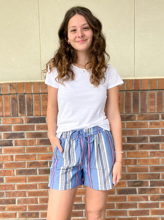 Hatley Braided Neck Tee - White