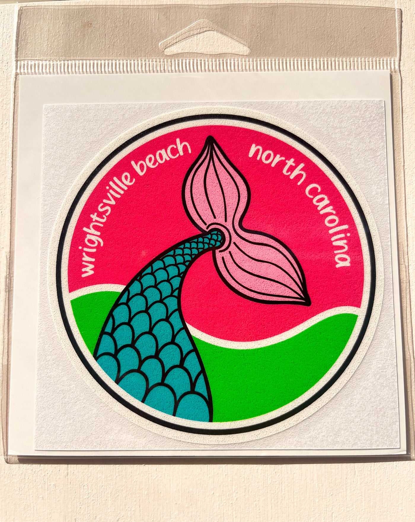 Wrightsville Beach NC Mermaid Tail Sticker