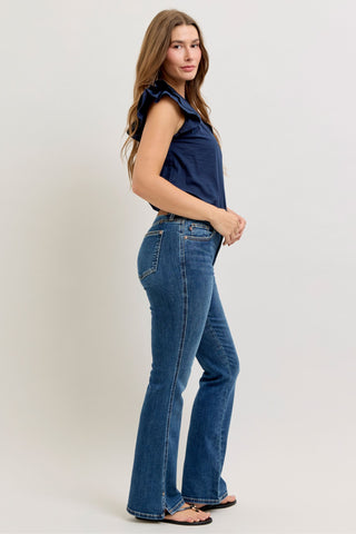 Judy Blue Mid Rise Bootcut with Slit