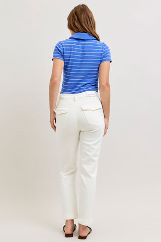 Judy Blue High Waist White Weekender