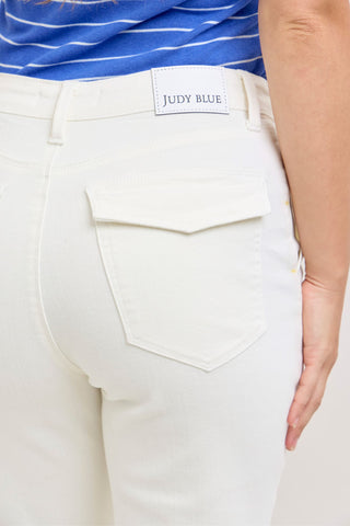 Judy Blue High Waist White Weekender