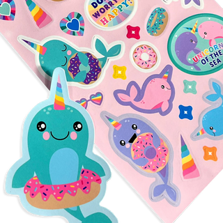 Stickiville Nom Nom Narwhals Scented Stickers