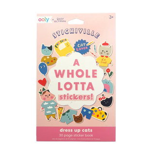Stickiville x Suzy Ultman: A Whole Lotta Stickers! Sticker Book - Dress Up Cats