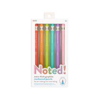Noted! Graphite Mechanical Pencils - Set of 6