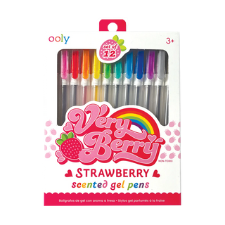 Very Berry Strawberry Scented Gel Pens - Set of 12