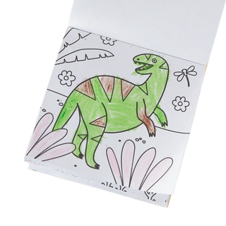 Carry Along! Coloring Book and Crayon Set - Dinoland - Set of 9 Crayons