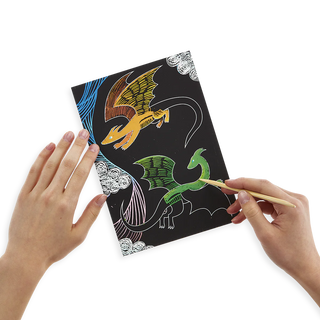Fantastic Dragon Scratch and Scribble Scratch Art Kit