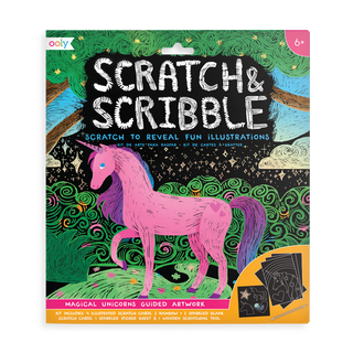 Magical Unicorn Scratch and Scribble Scratch Art Kit