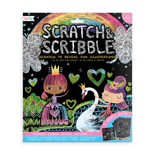 Princess Garden Scratch and Scribble Scratch Art Kit