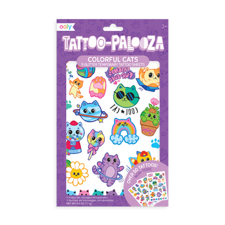 Tattoo-Palooza Temporary Tattoos 3 Sheets