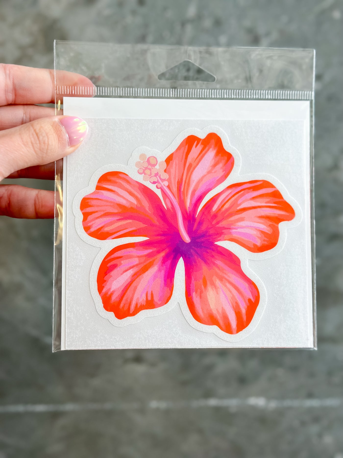 Pink Flower Sticker