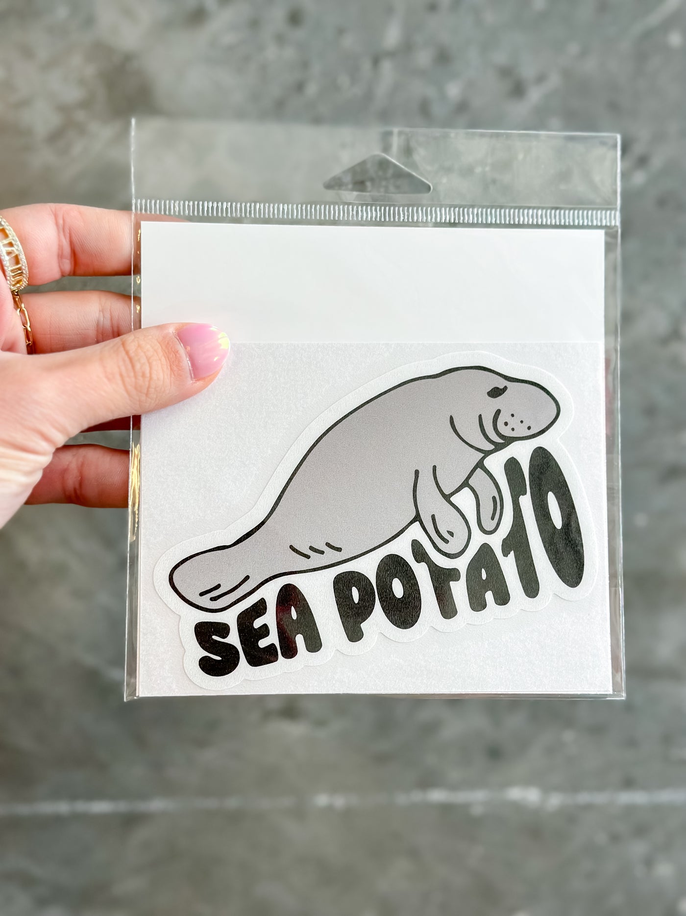 Sea potato Manatee Sticker