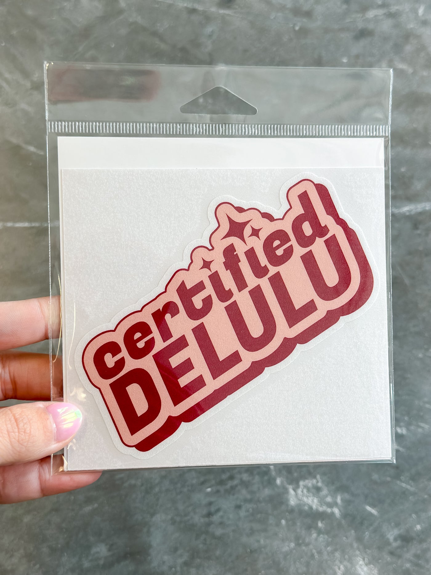 Certified Delulu Sticker