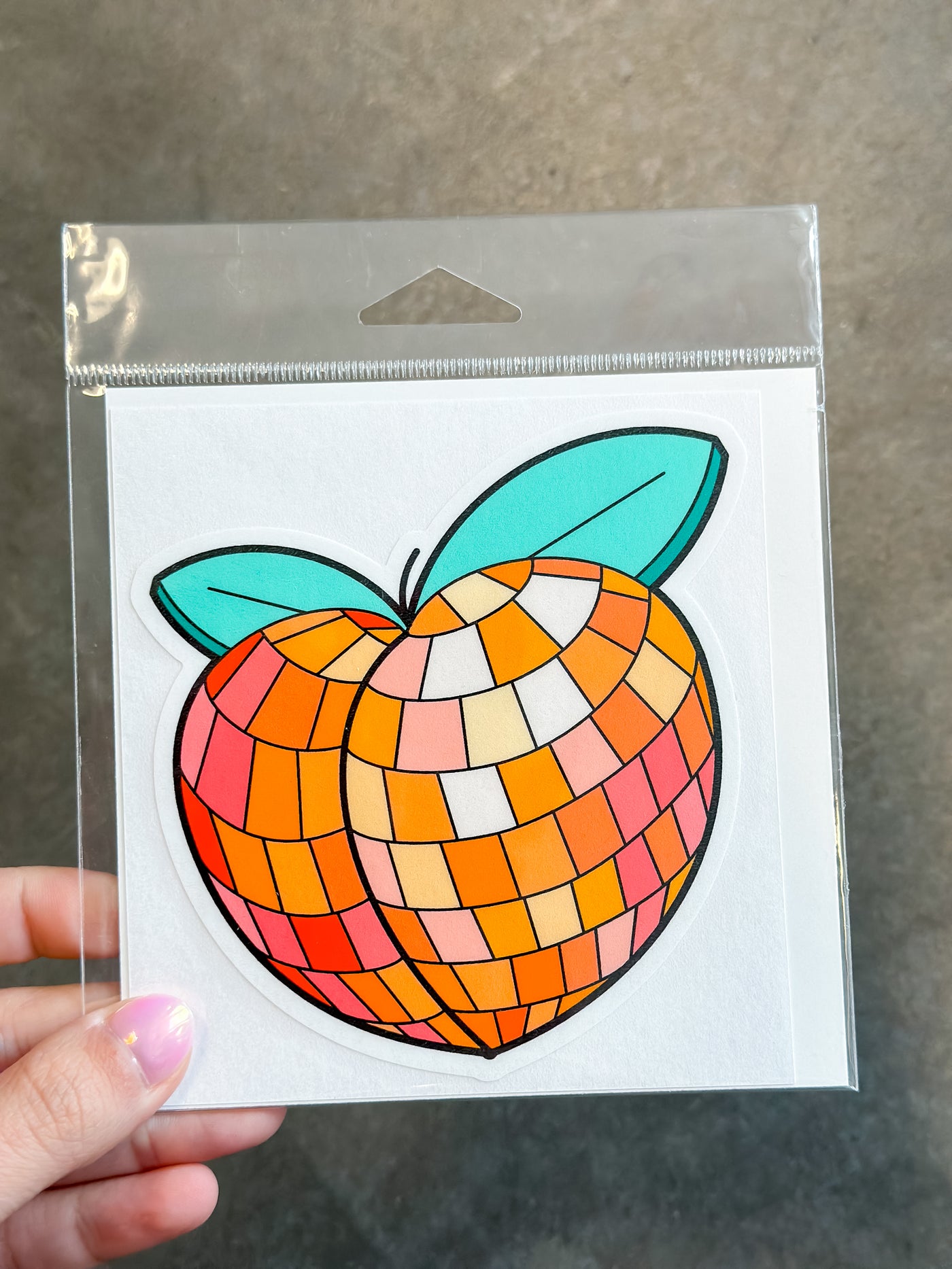 Disco Ball -Peach Sticker