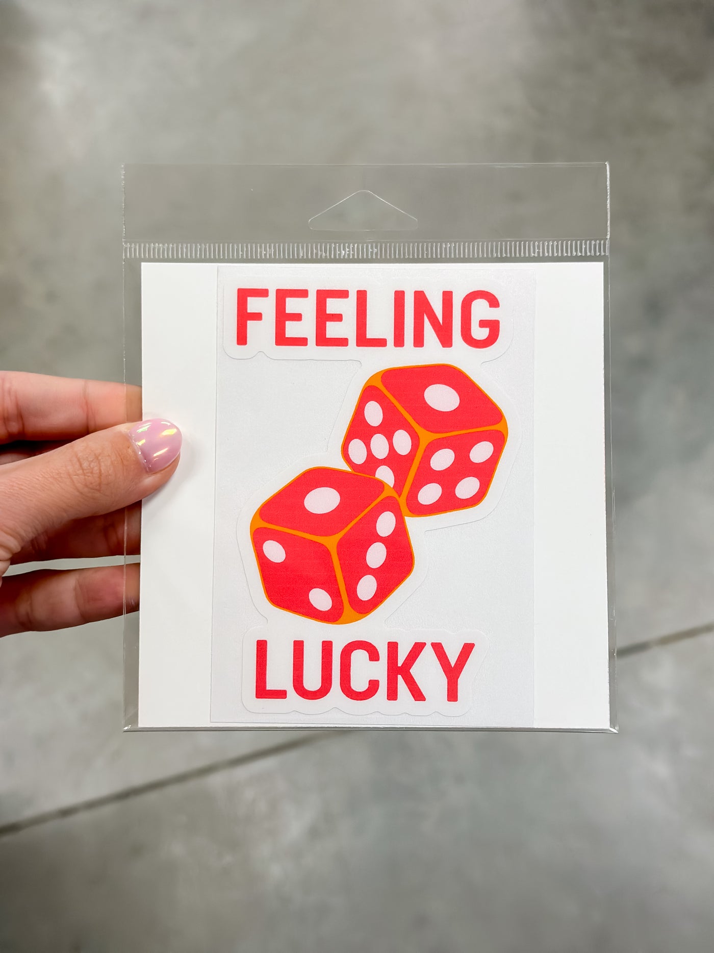 Feeling Lucky - Dice sticker
