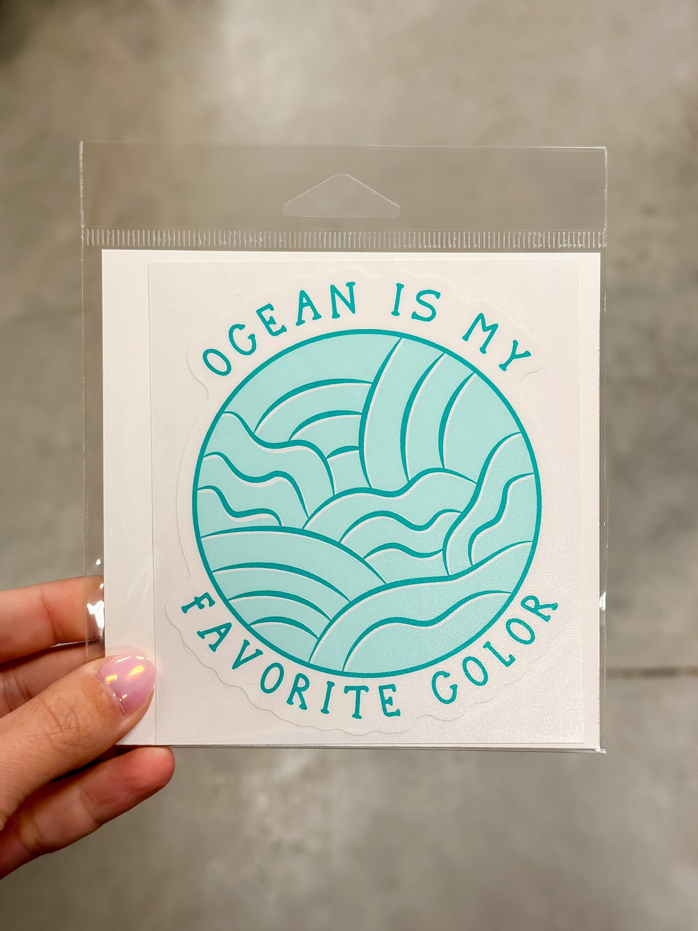 Ocean is my favorite color sticker