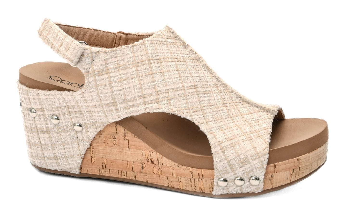 Corky's Sand Tweed Carley Sandals