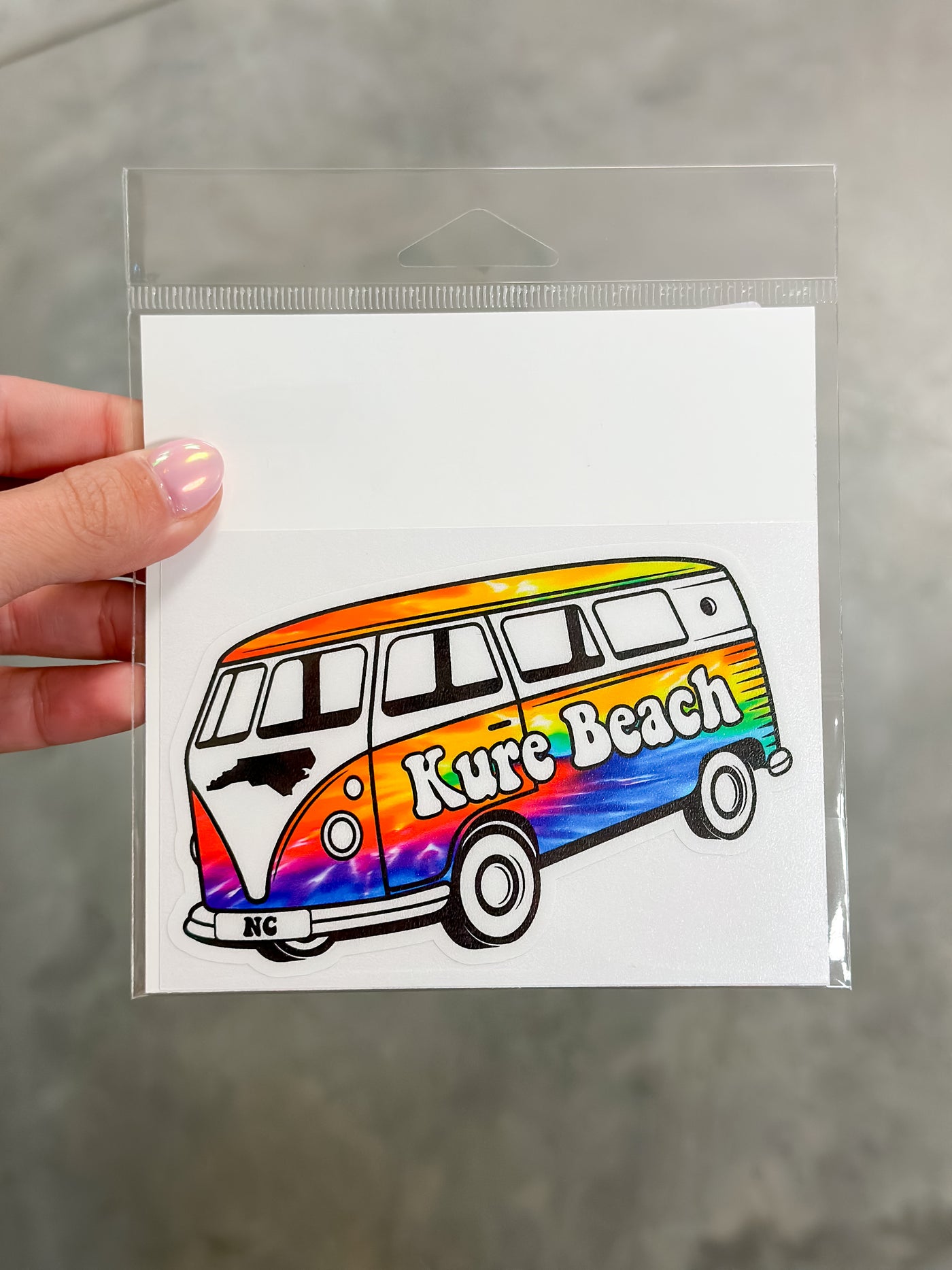 Kure Beach Van Sticker