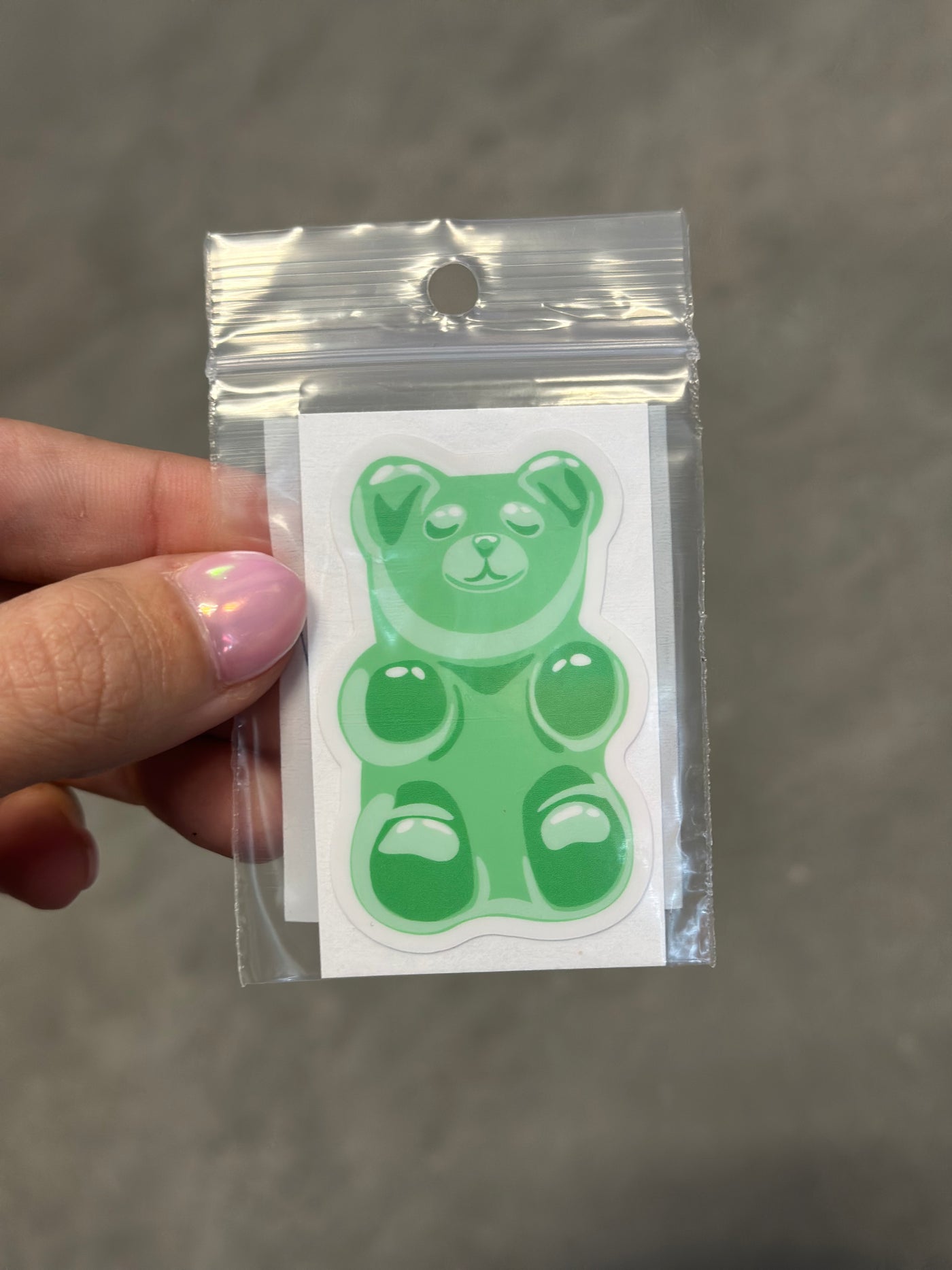 Green Gummy Bear Sticker