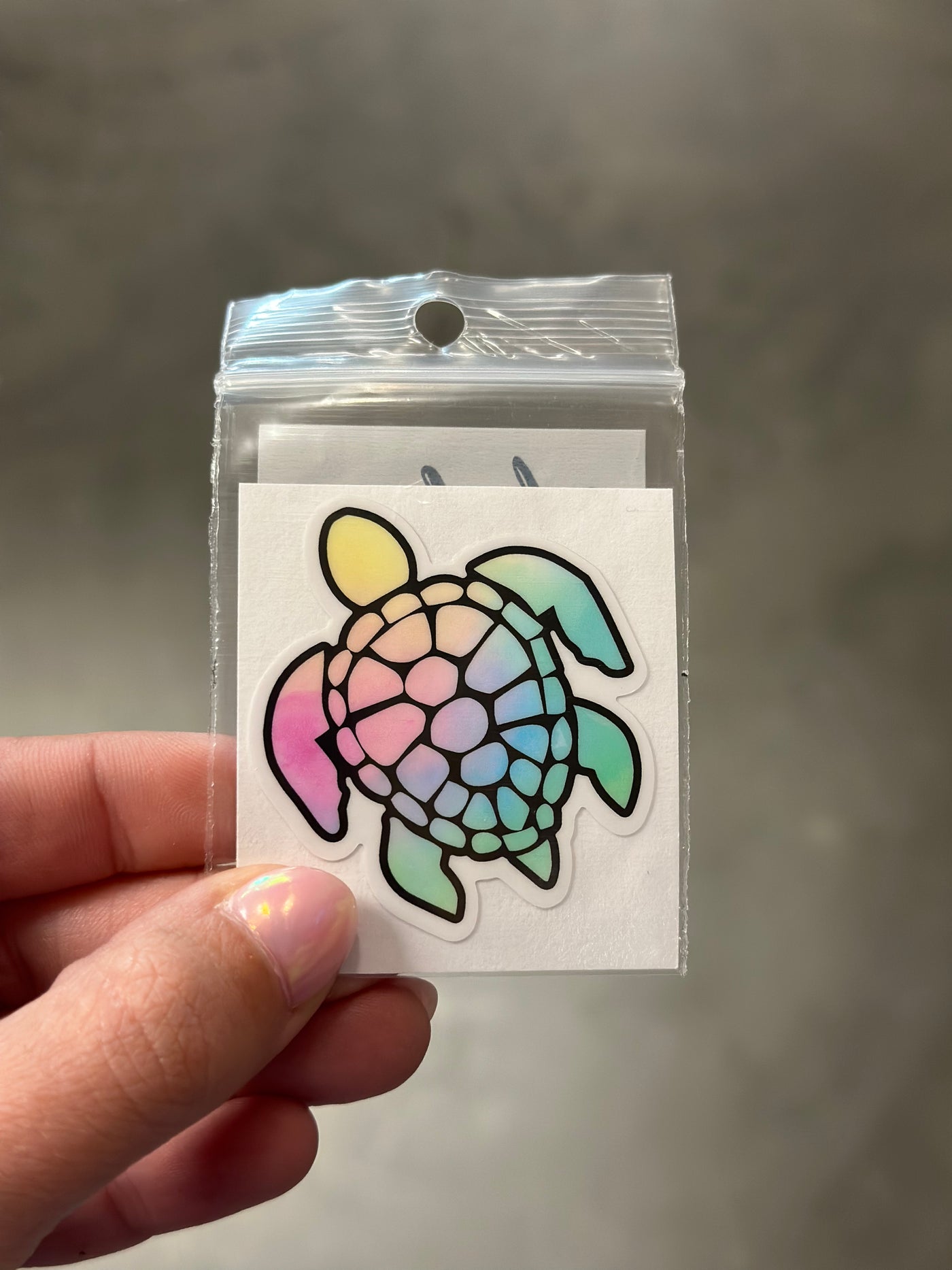 Pastel Turtle - Sticker
