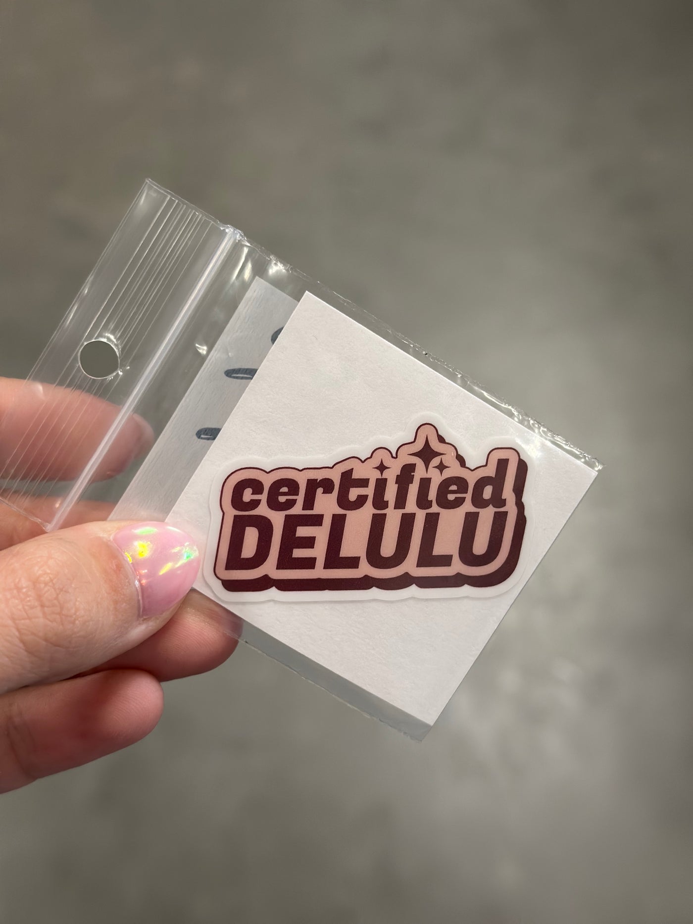 Certified Delulu Sticker