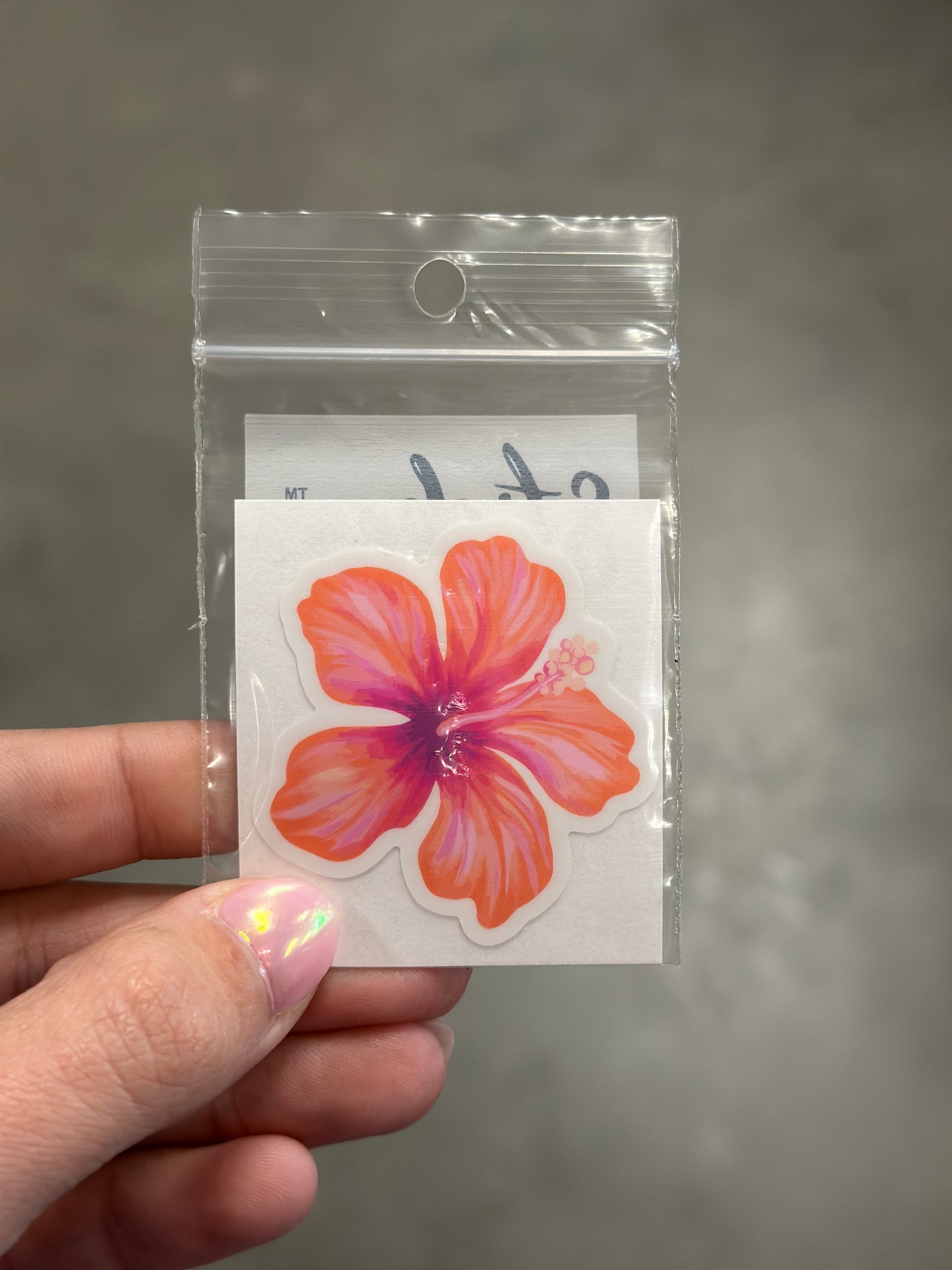Pink Flower-Sticker