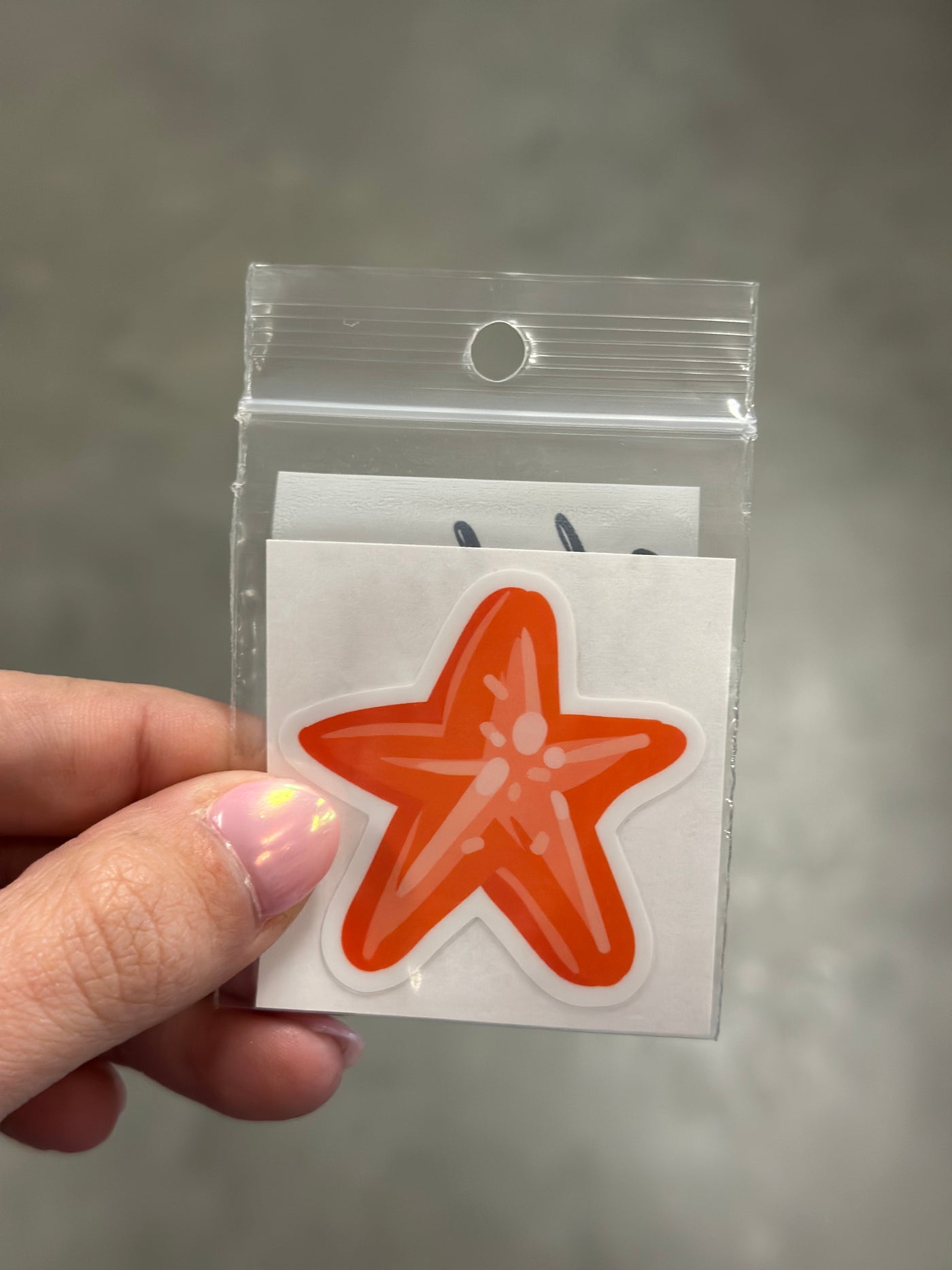 Red starfish Sticker