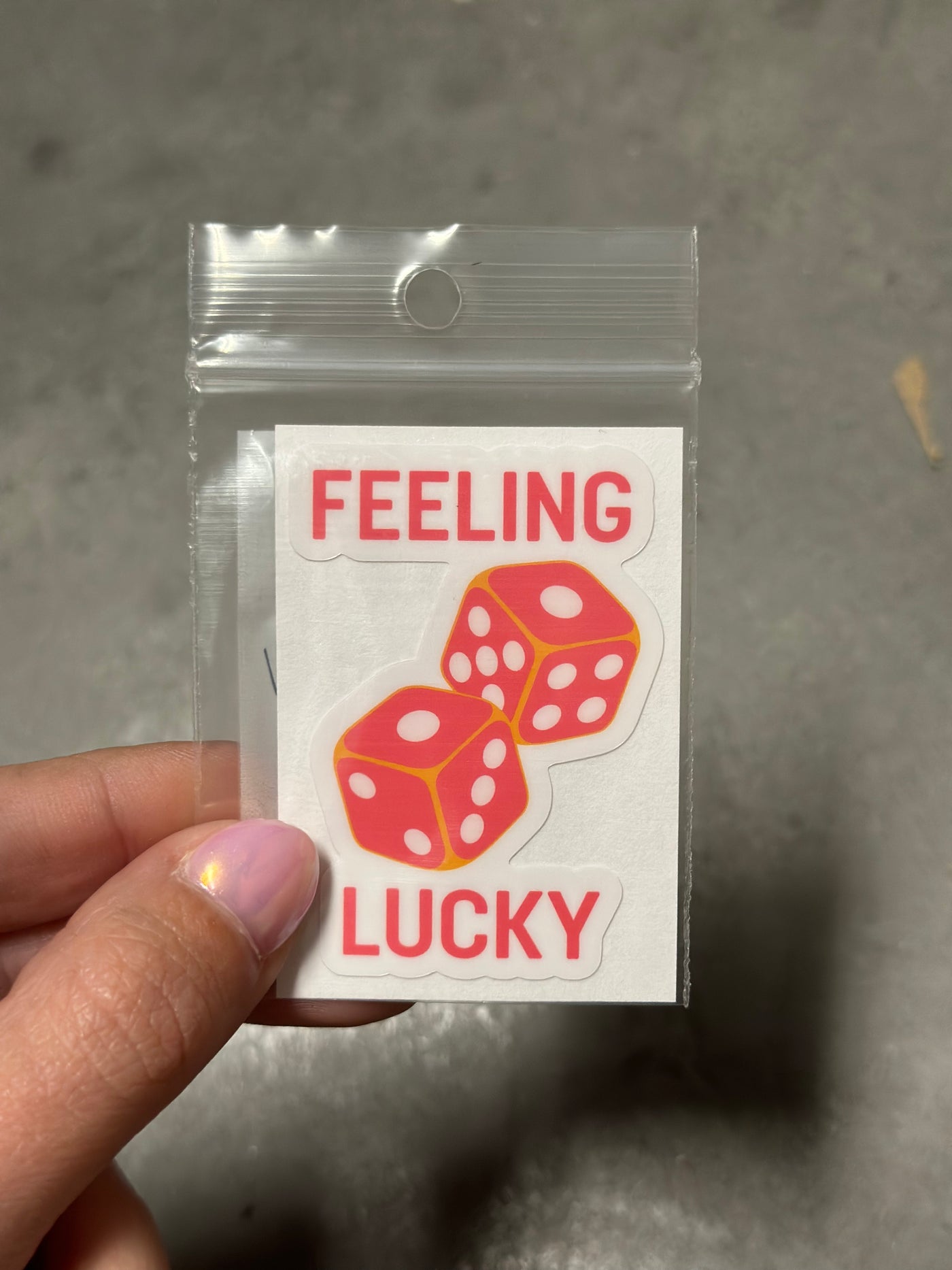 Feeling Lucky - Dice Sticker