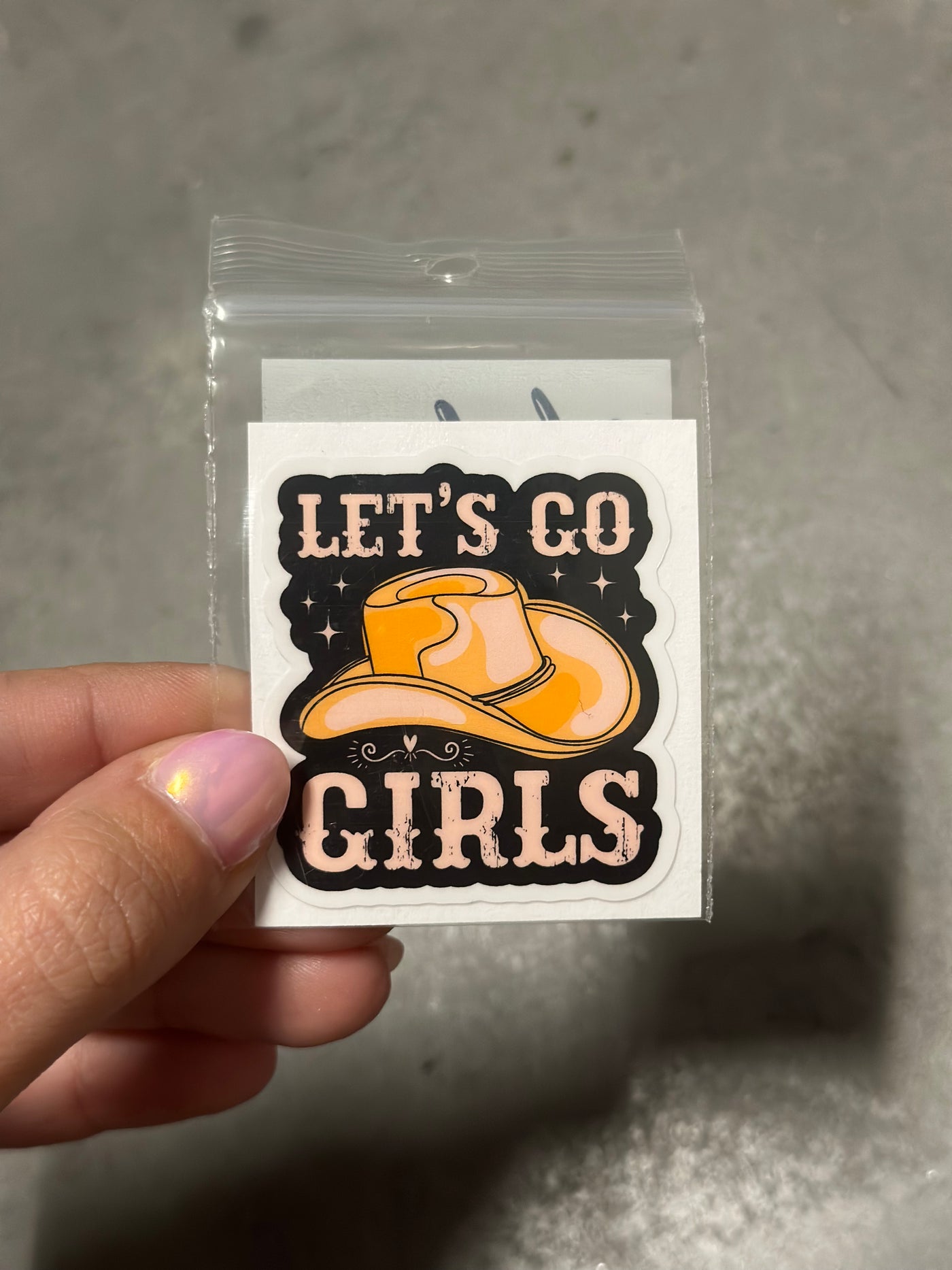 Let's go girls sticker