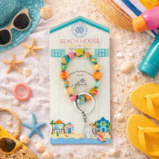 Beach House Wrist Keychain