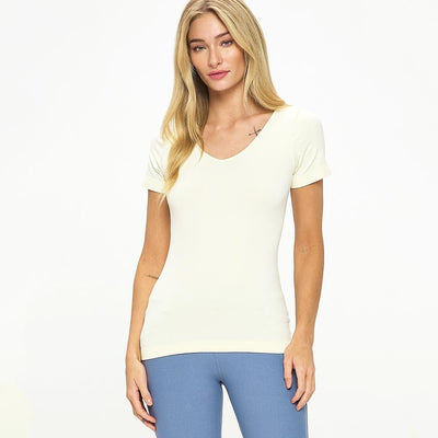 Seamless Reversible Short Sleeve Top