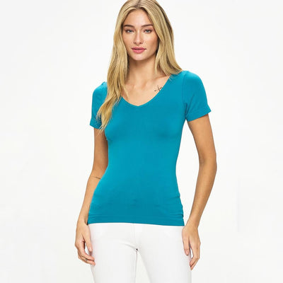 Seamless Reversible Short Sleeve Top