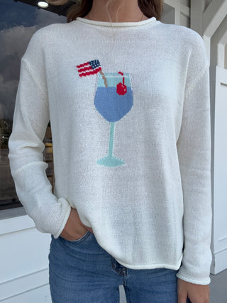 USA Cocktail Graphic Sweater