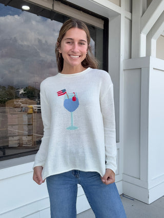 USA Cocktail Graphic Sweater