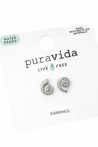 Pura Vida Seashell Stud Earrings