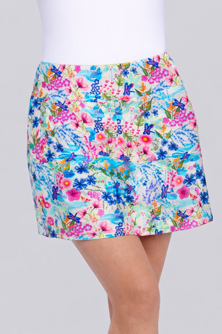 LuLu B Spring Floral Zip Skort