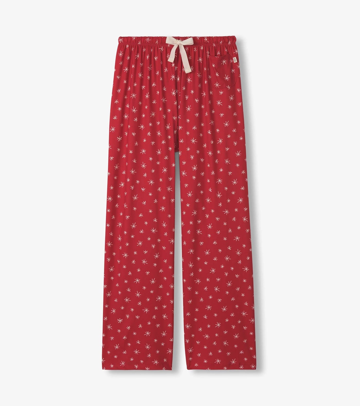 Capelton Road PJ Pants In A Bag - Red Snowflakes