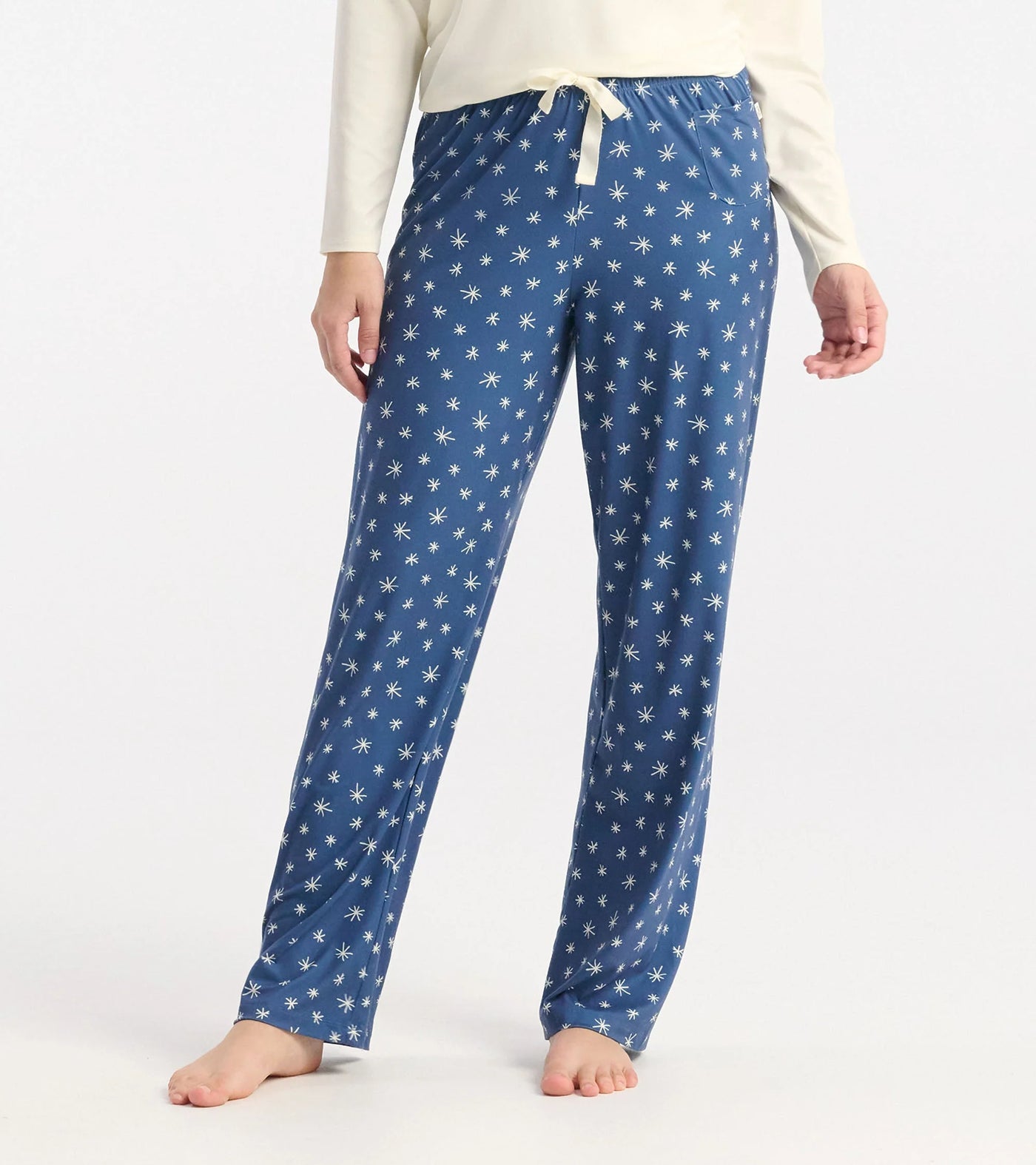 Capelton Road PJ Pants In A Bag - Blue Snowflakes