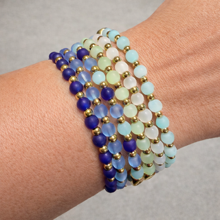 Isla Beads of the Sea Stretch Bracelet - Tarnish Resistant