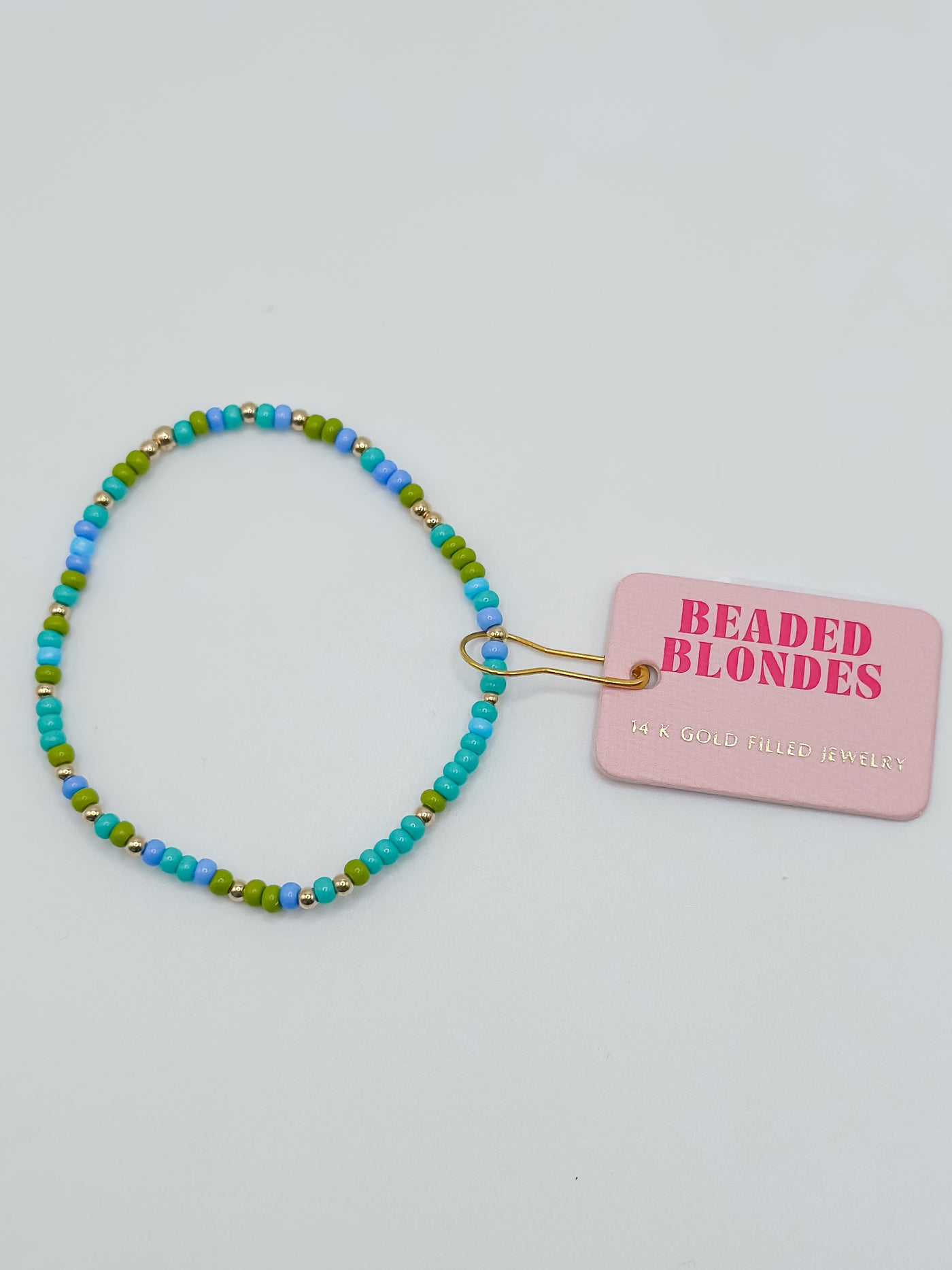 Blues & Green Sprinkle Bracelet