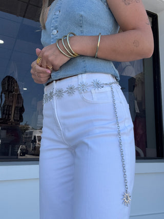 Sun Charm Chain Belts
