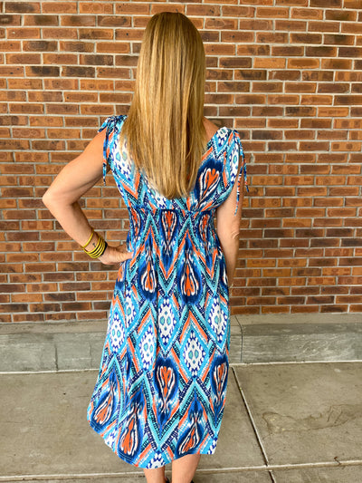 Moira Print Dress