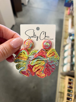Rainow Leaf Earrings