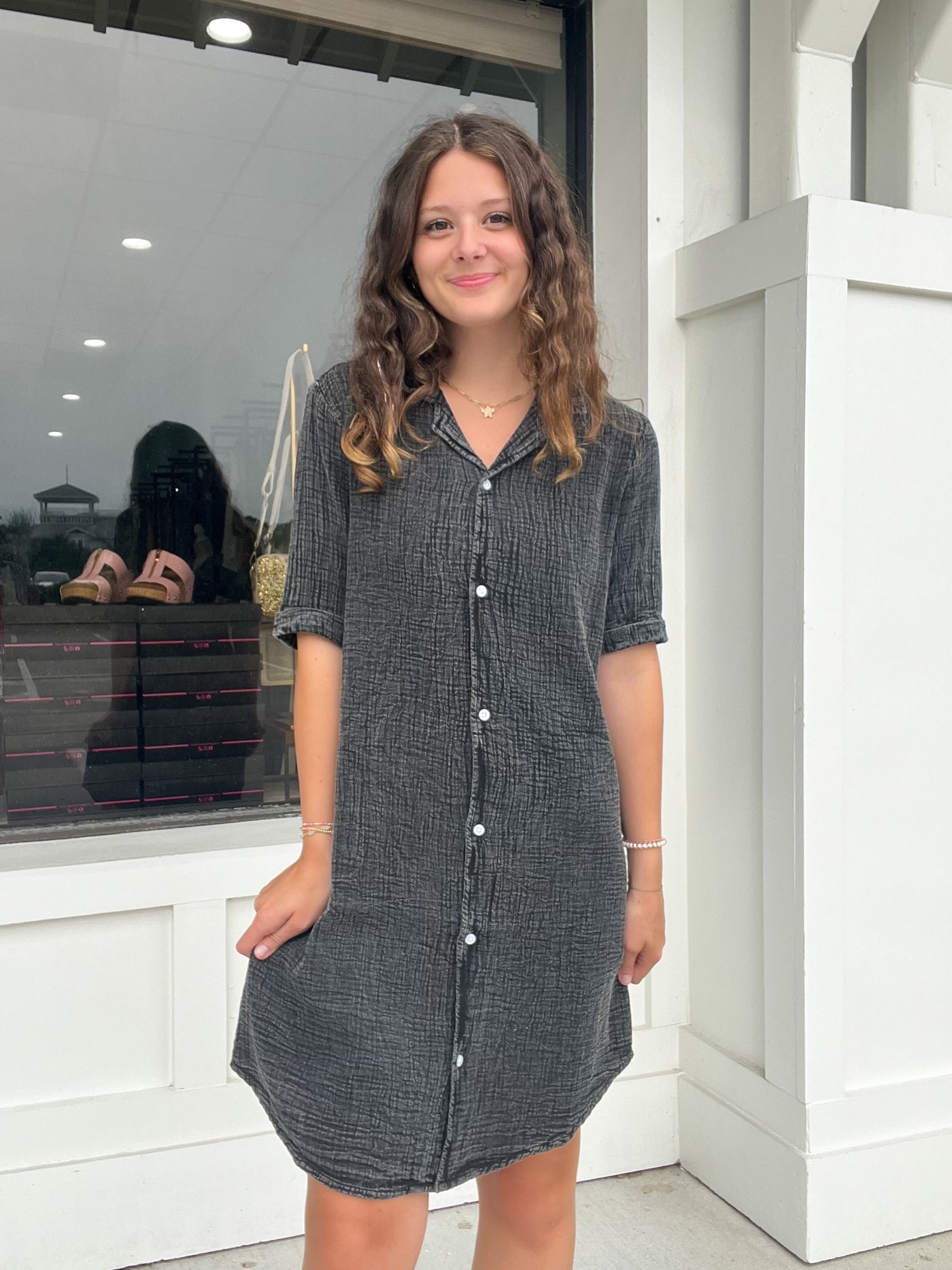 Kendra Button Up Dress