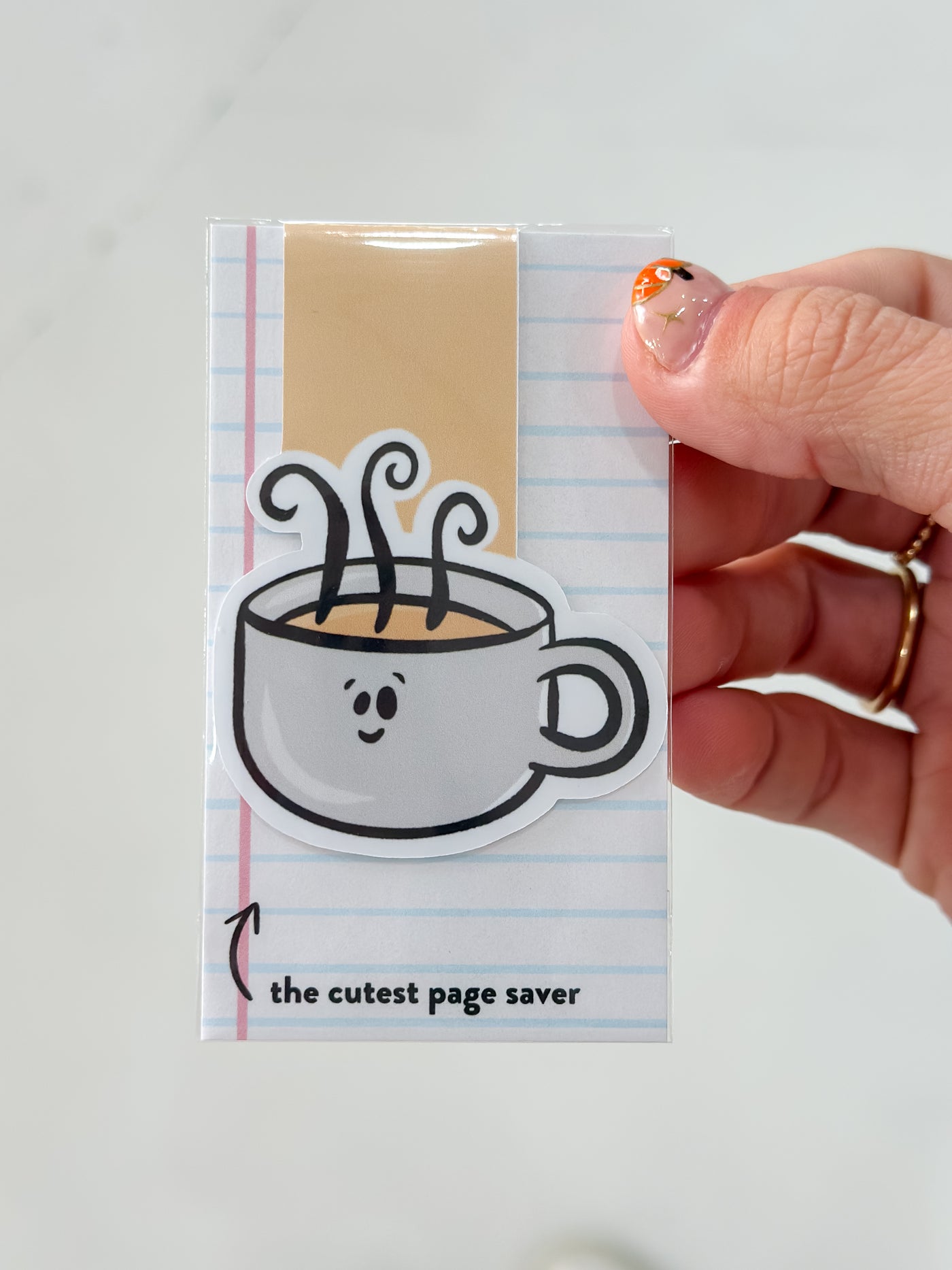 Coffee Cup Magnetic Bookmark