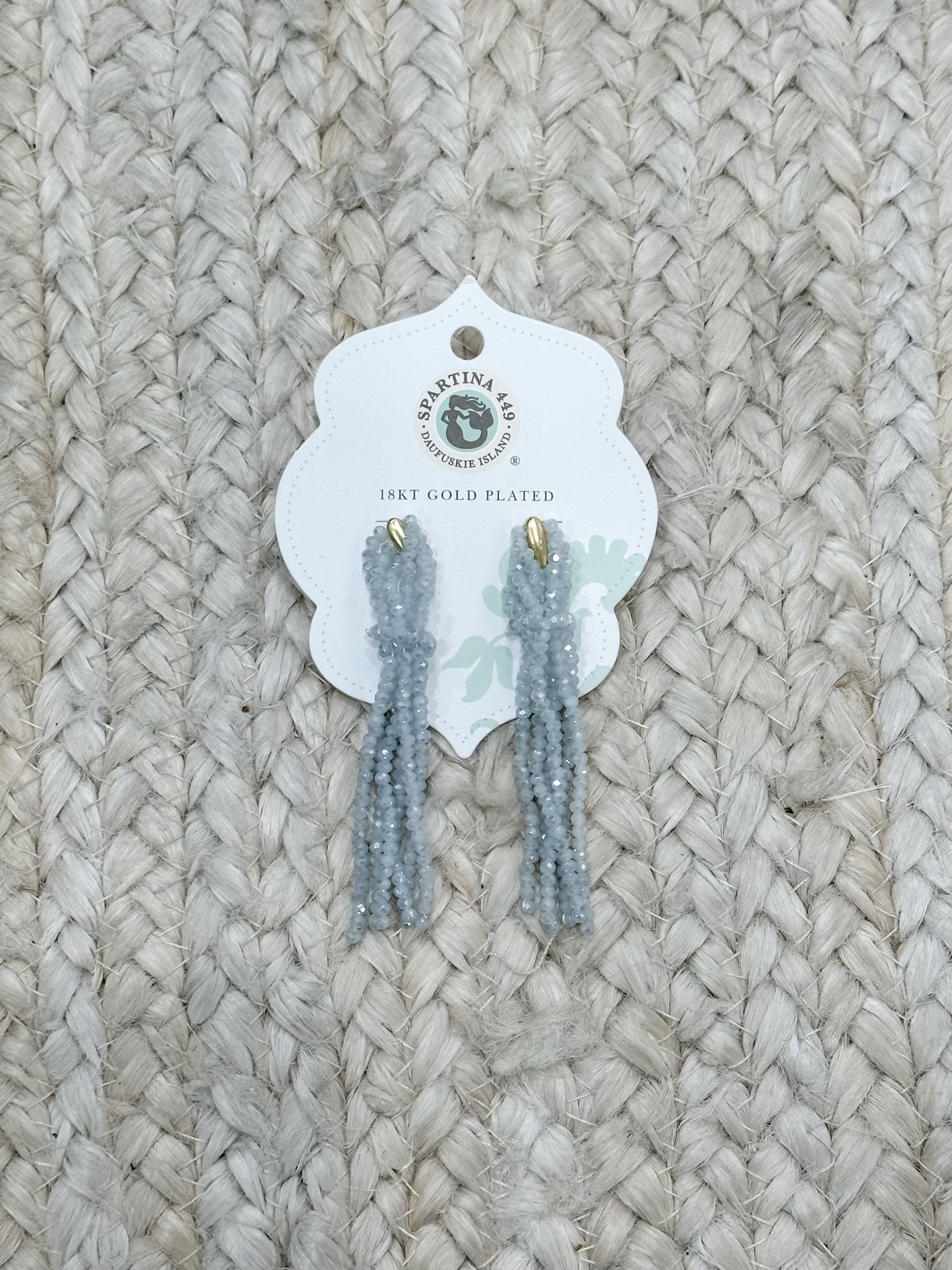 Spartina Twisted Tassel Earrings Silver